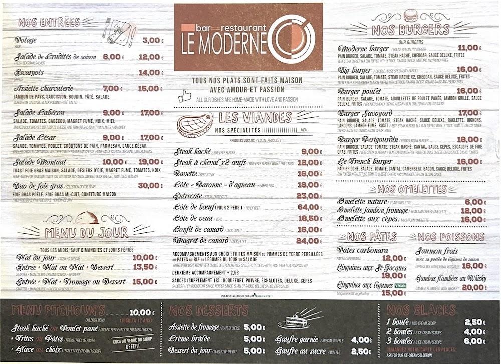 Le Moderne - Menu Image 1